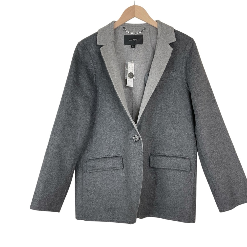 J. Crew Leighton Blazer Jacket Double-Faced Blend Size 8